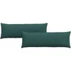 Sofa Pagalvės 2 pcs Tamsiai žalia 120 x 40 cm audinys