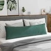 Sofa Pagalvės 2 pcs Tamsiai žalia 145 x 40 cm