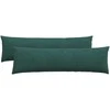 Sofa Pagalvės 2 pcs Tamsiai žalia 145 x 40 cm