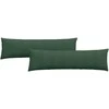 Sofa Pagalvės 2 pcs Tamsiai žalia 145 x 40 cm