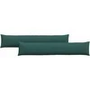 Sofa Pagalvės 2 pcs Tamsiai žalia 200 x 40 cm audinys