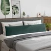 Sofa Pagalvės 2 pcs Tamsiai žalia 200 x 40 cm