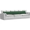 Sofa Pagalvės 2 pcs Tamsiai žalia 200 x 40 cm