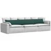 Sofa Pagalvės 2 pcs Tamsiai žalia 200 x 40 cm audinys