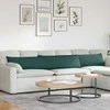 Sofa Pagalvės 2 pcs Tamsiai žalia 200 x 40 cm audinys