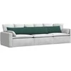 Sofa Pagalvės 2 pcs Tamsiai žalia 200 x 40 cm