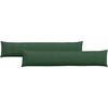 Sofa Pagalvės 2 pcs Tamsiai žalia 200 x 40 cm