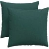 Sofa Pagalvės 2 pcs Tamsiai žalia 45 x 45 cm audinys