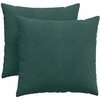 Sofa Pagalvės 2 pcs Tamsiai žalia 45 x 45 cm Kordūrinis audinys