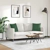 Sofa Pagalvės 2 pcs Tamsiai žalia 45 x 45 cm Kordūrinis audinys