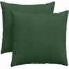 Sofa Pagalvės 2 pcs Tamsiai žalia 45 x 45 cm Kordūrinis audinys