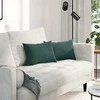 Sofa Pagalvės 2 pcs Tamsiai žalia 50 x 30 cm Kordūrinis audinys