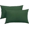 Sofa Pagalvės 2 pcs Tamsiai žalia 50 x 30 cm Kordūrinis audinys