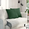 Sofa Pagalvės 2 pcs Tamsiai žalia 50 x 50 cm Kordūrinis audinys