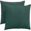 Sofa Pagalvės 2 pcs Tamsiai žalia 50 x 50 cm Kordūrinis audinys