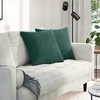 Sofa Pagalvės 2 pcs Tamsiai žalia 50 x 50 cm Kordūrinis audinys
