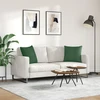 Sofa Pagalvės 2 pcs Tamsiai žalia 50 x 50 cm Kordūrinis audinys