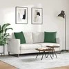 Sofa Pagalvės 2 pcs Tamsiai žalia 50 x 50 cm Kordūrinis audinys