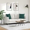 Sofa Pagalvės 2 pcs Tamsiai žalia 50 x 50 cm audinys