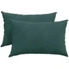 Sofa Pagalvės 2 pcs Tamsiai žalia 60 x 40 cm Kordūrinis audinys