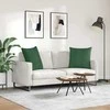 Sofa Pagalvės 2 pcs Tamsiai žalia 60 x 60 cm Kordūrinis audinys
