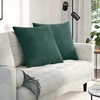 Sofa Pagalvės 2 pcs Tamsiai žalia 60 x 60 cm Kordūrinis audinys