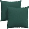 Sofa Pagalvės 2 pcs Tamsiai žalia 60 x 60 cm audinys