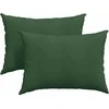 Sofa Pagalvės 2 pcs Tamsiai žalia 70 x 50 cm Kordūrinis audinys