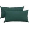 Sofa Pagalvės 2 pcs Tamsiai žalia 80 x 40 cm audinys