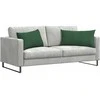 Sofa Pagalvės 2 pcs Tamsiai žalia 80 x 40 cm Kordūrinis audinys
