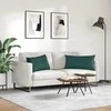 Sofa Pagalvės 2 pcs Tamsiai žalia 80 x 40 cm audinys