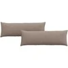 Sofa Pagalvės 2 pcs Taupe 120 x 40 cm audinys