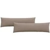 Sofa Pagalvės 2 pcs Taupe 145 x 40 cm audinys