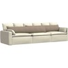 Sofa Pagalvės 2 pcs Taupe 200 x 40 cm audinys