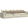 Sofa Pagalvės 2 pcs Taupe 200 x 40 cm audinys