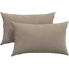 Sofa Pagalvės 2 pcs Taupe 50 x 30 cm audinys