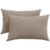 Sofa Pagalvės 2 pcs Taupe 60 x 40 cm audinys