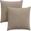 Sofa Pagalvės 2 pcs Taupe 60 x 60 cm audinys