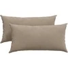 Sofa Pagalvės 2 pcs Taupe 80 x 40 cm audinys