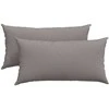 Sofa Pagalvės 2 pcs Tortora 80 x 40 cm audinys