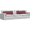 Sofa Pagalvės 2 pcs Vyno raudona 120 x 40 cm audinys