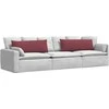 Sofa Pagalvės 2 pcs Vyno raudona 120 x 40 cm audinys