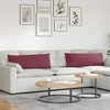 Sofa Pagalvės 2 pcs Vyno raudona 120 x 40 cm audinys