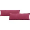 Sofa Pagalvės 2 pcs Vyno raudona 120 x 40 cm Kordūrinis audinys