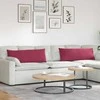 Sofa Pagalvės 2 pcs Vyno raudona 120 x 40 cm Kordūrinis audinys