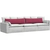 Sofa Pagalvės 2 pcs Vyno raudona 145 x 40 cm Kordūrinis audinys