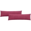 Sofa Pagalvės 2 pcs Vyno raudona 145 x 40 cm Kordūrinis audinys
