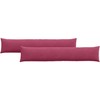 Sofa Pagalvės 2 pcs Vyno raudona 200 x 40 cm Kordūrinis audinys