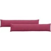 Sofa Pagalvės 2 pcs Vyno raudona 200 x 40 cm Kordūrinis audinys