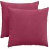 Sofa Pagalvės 2 pcs Vyno raudona 45 x 45 cm Kordūrinis audinys